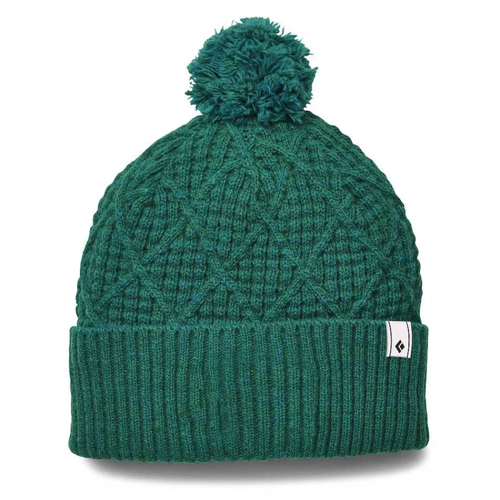 Beanies>Black Diamond Cable Cuff Pom Beanie