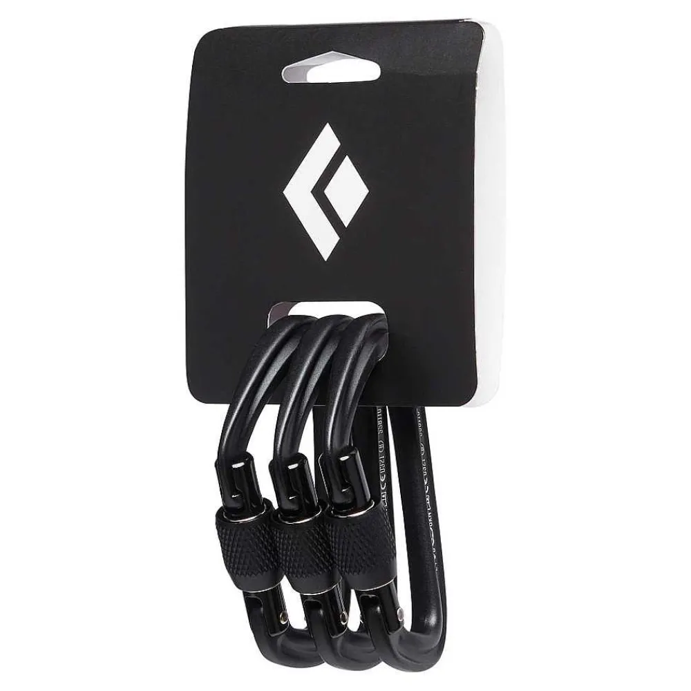 Carabiners>Black Diamond Hotforge Screwgate Carabiner 3-Pack