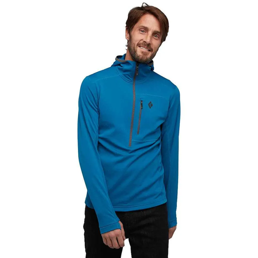 Fleece>Black Diamond Men'S Coefficient Quarter Zip Fleece Hoody