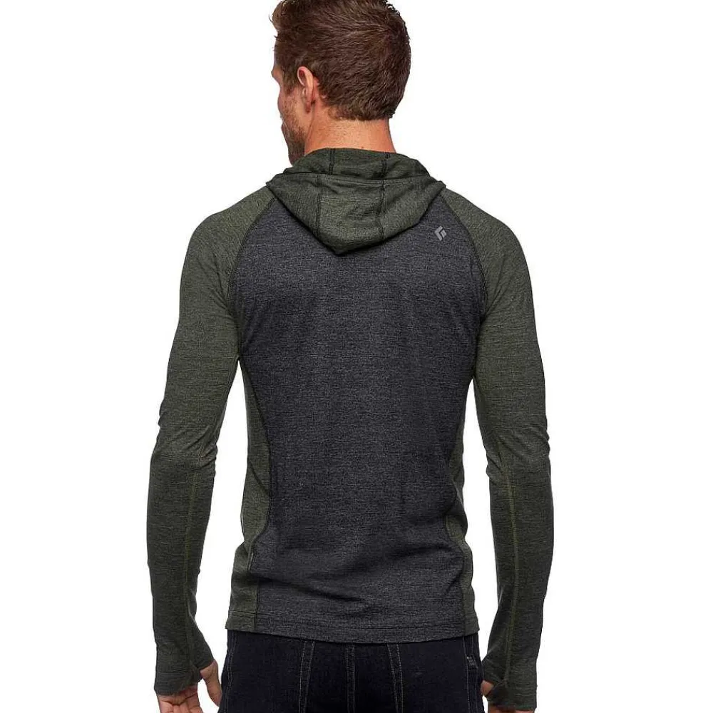 Hoodies>Black Diamond Men'S Solution 150 Merino Baselayer Crew Half Zip Hoody